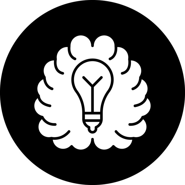 Vectorontwerp Brainstorming Icon Style
