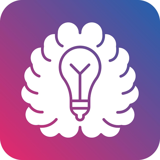 Vectorontwerp Brainstorming Icon Style