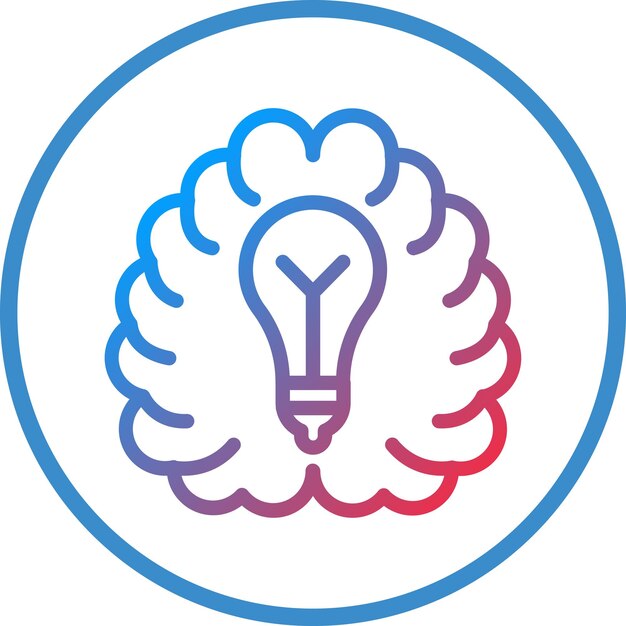 Vectorontwerp Brainstorming Icon Style
