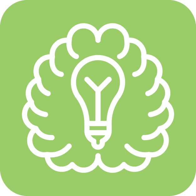 Vectorontwerp Brainstorming Icon Style