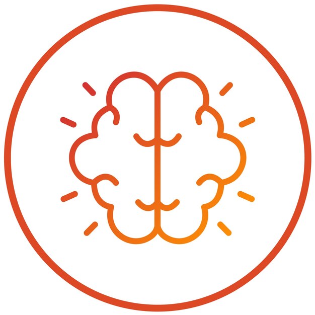 Vectorontwerp Brainstorming Icon Style