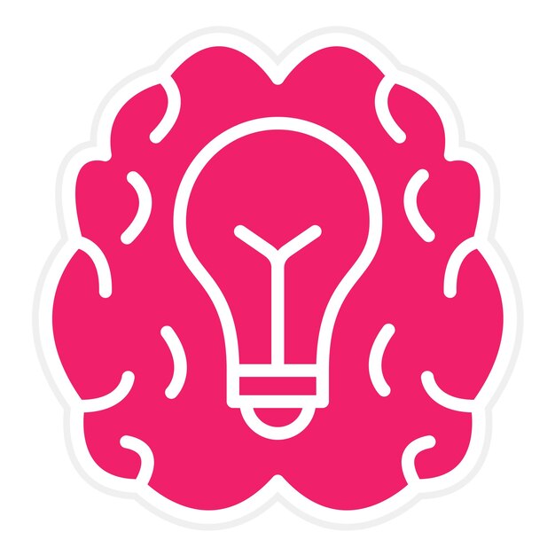 Vectorontwerp Brainstorming Icon Style