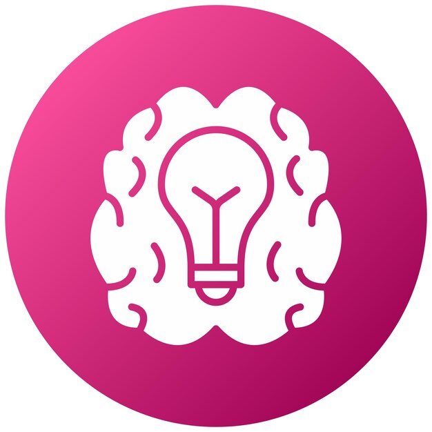 Vectorontwerp Brainstorming Icon Style