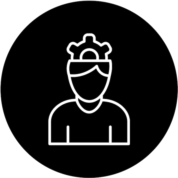 Vectorontwerp Brainstorming Icon Style