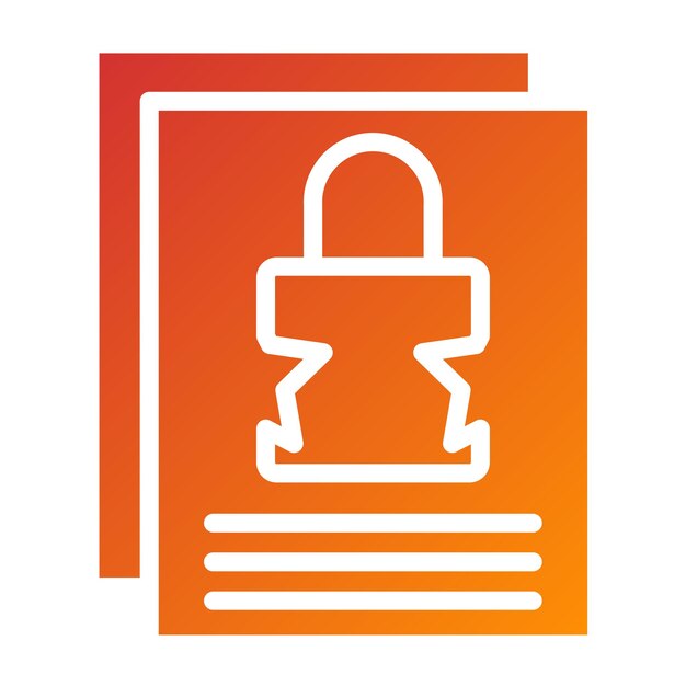 Vectorontwerp Breach Compliance Icon Style