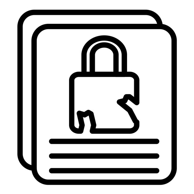 Vectorontwerp Breach Report Icon Style