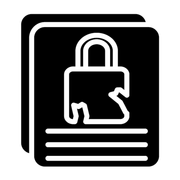 Vectorontwerp Breach Report Icon Style