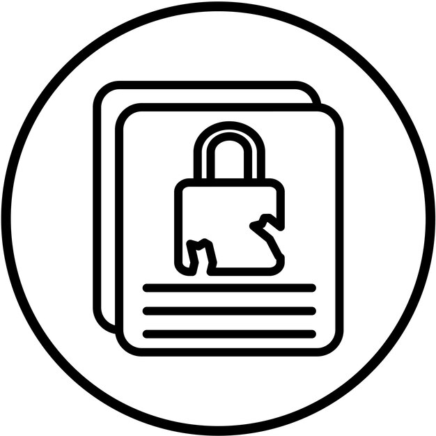 Vectorontwerp Breach Report Icon Style