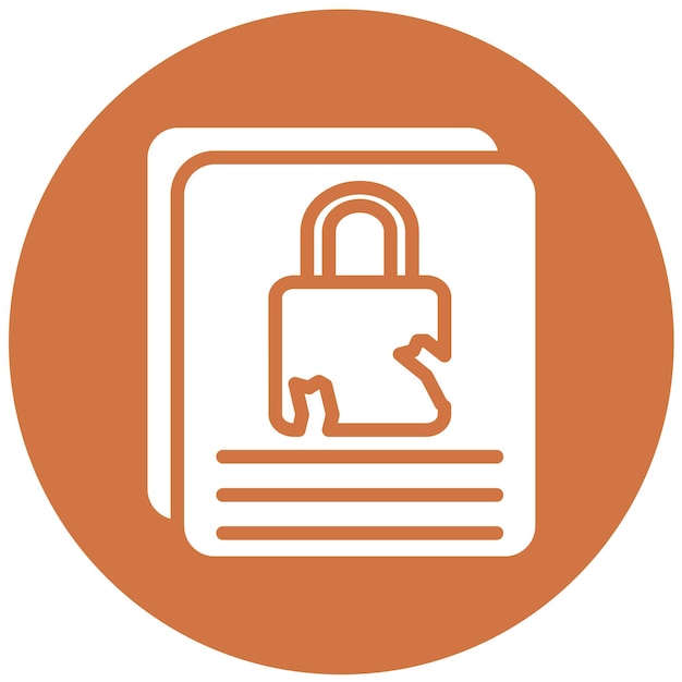 Vectorontwerp Breach Report Icon Style