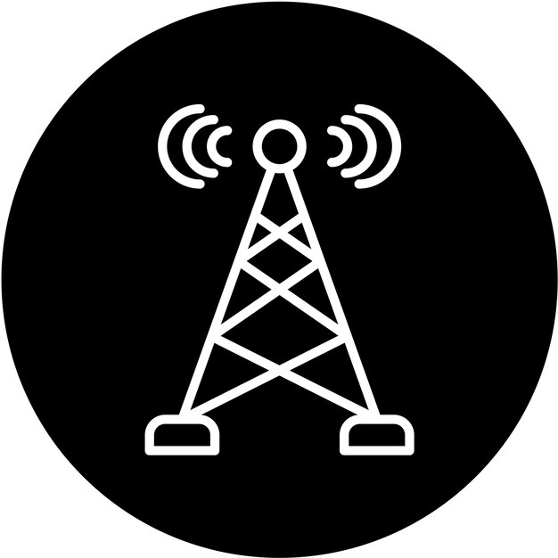 Vectorontwerp Broadcast Icon Style
