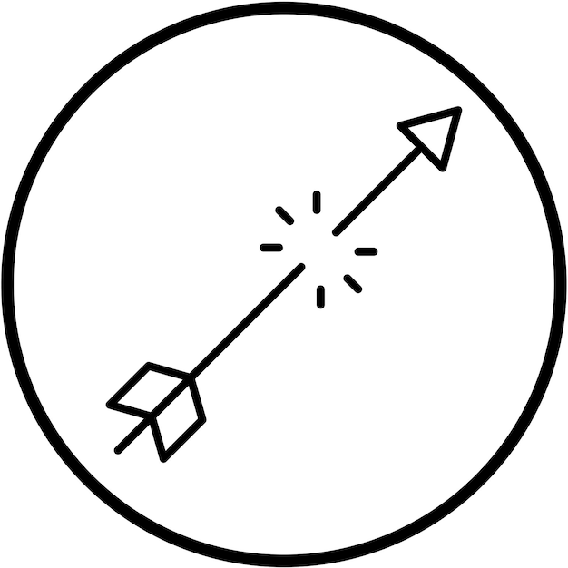 Vectorontwerp Broken arrow Icon Style