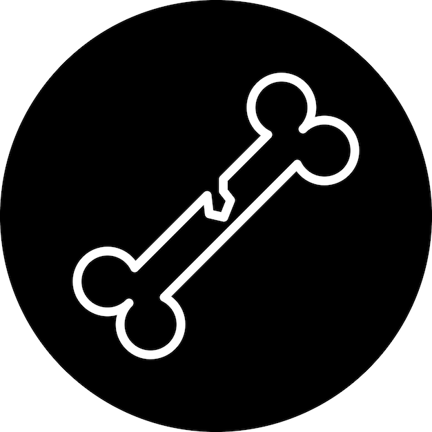 Vectorontwerp Broken Bone Icon Style