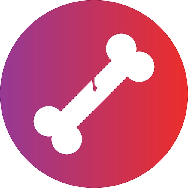 Vectorontwerp Broken Bone Icon Style