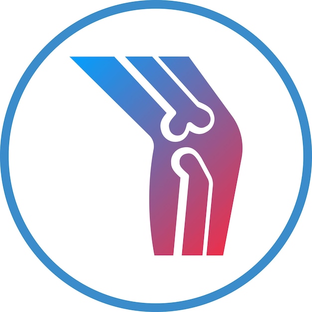 Vectorontwerp Broken Leg Icon Style