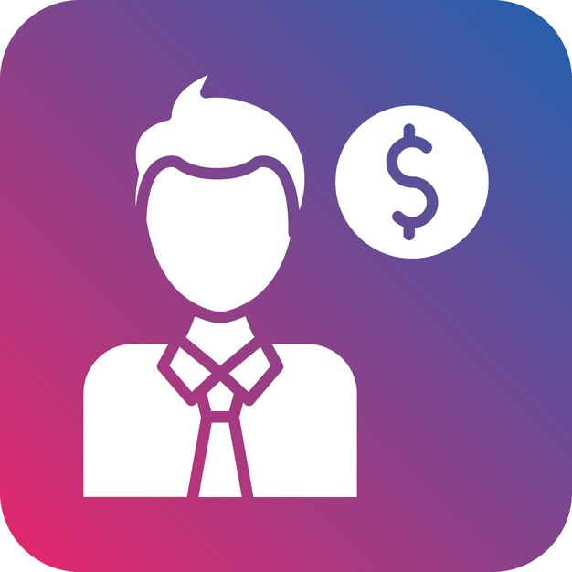Vectorontwerp Broker Icon Style