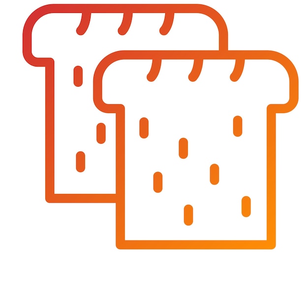 Vectorontwerp Brood Icon Style