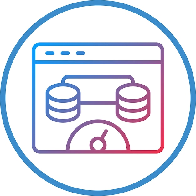 Vectorontwerp Browser Cache Icon Stijl