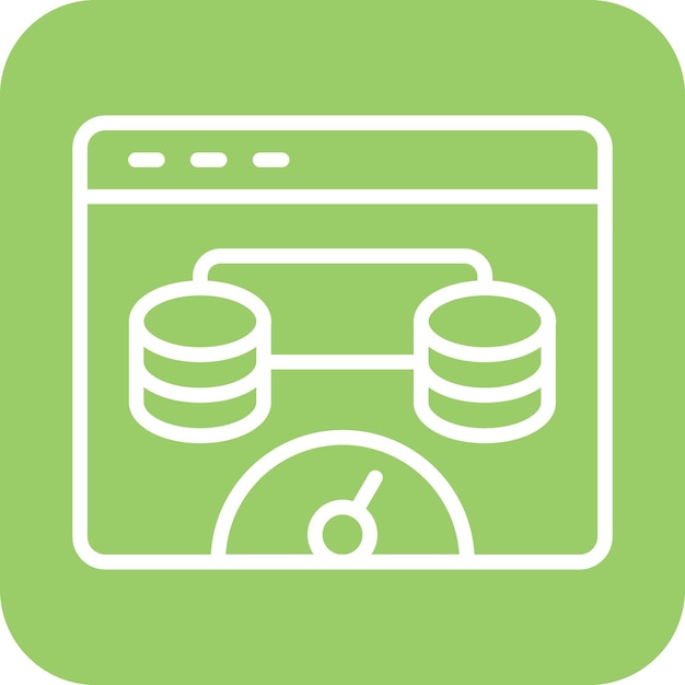 Vectorontwerp Browser Cache Icon Stijl