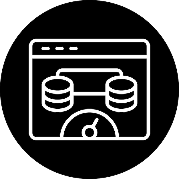 Vectorontwerp Browser Cache Icon Stijl