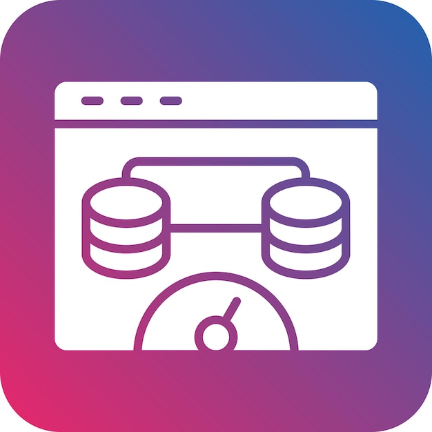 Vectorontwerp Browser Cache Icon Stijl