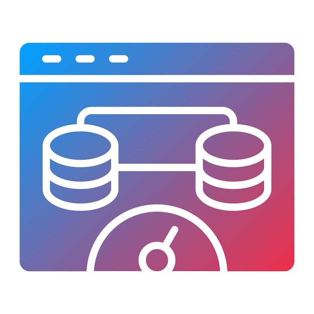 Vectorontwerp Browser Cache Icon Stijl
