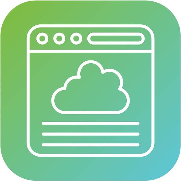 Vectorontwerp Browser Icon Style