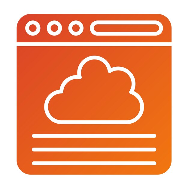 Vectorontwerp Browser Icon Style