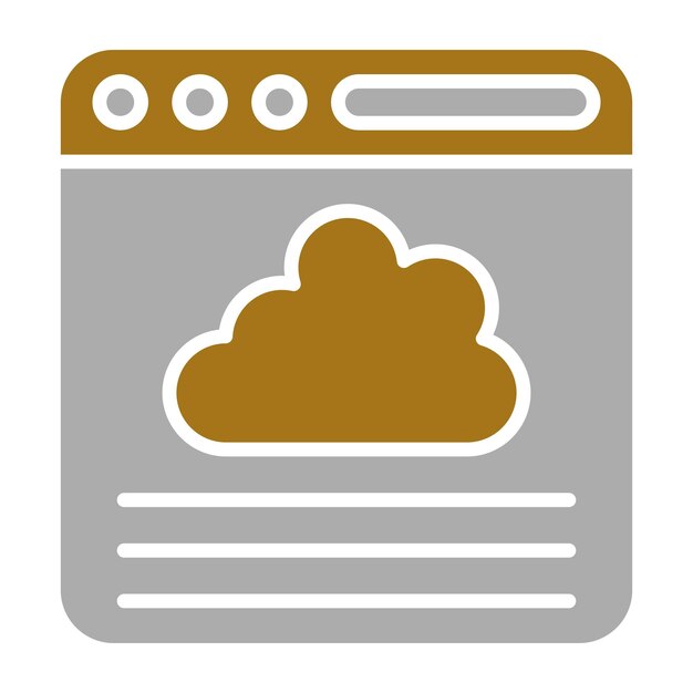 Vectorontwerp Browser Icon Style