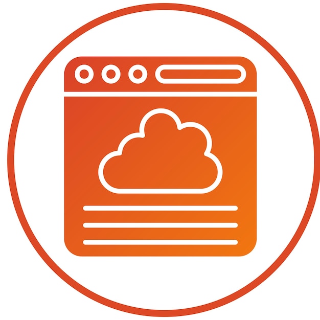 Vectorontwerp Browser Icon Style