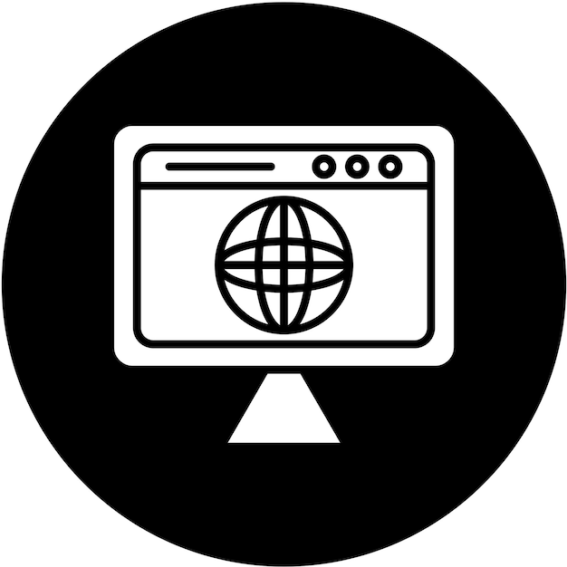 Vectorontwerp Browser Icon Style