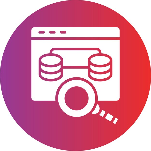 Vectorontwerp Browsing Data Icon Style