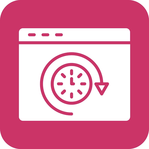 Vectorontwerp Browsing History Icon Style