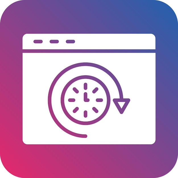Vectorontwerp Browsing History Icon Style