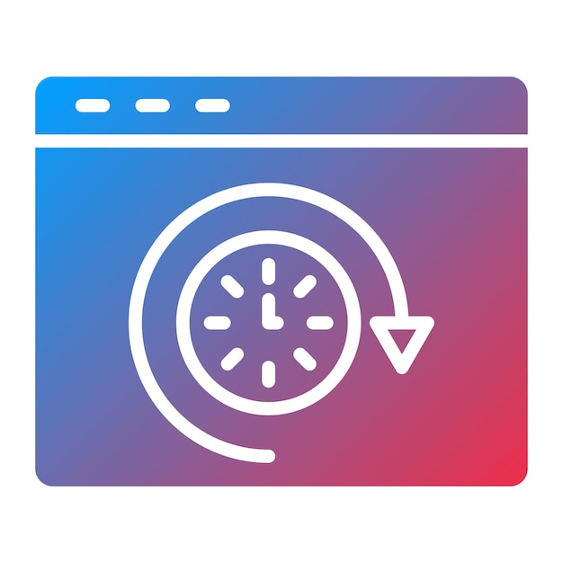 Vectorontwerp Browsing History Icon Style