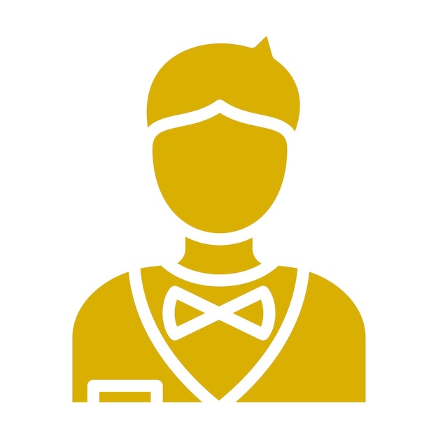 Vectorontwerp Bruidegom Icon Style