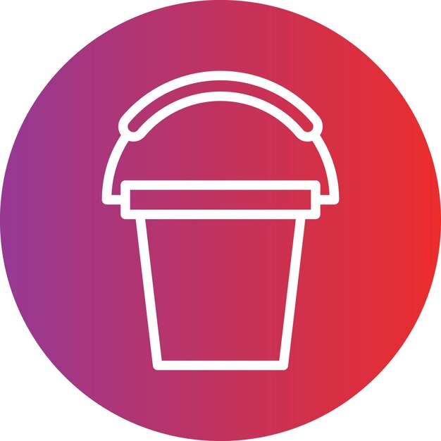 Vectorontwerp Bucket Icon Style