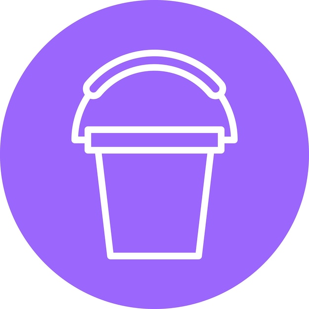 Vectorontwerp Bucket Icon Style