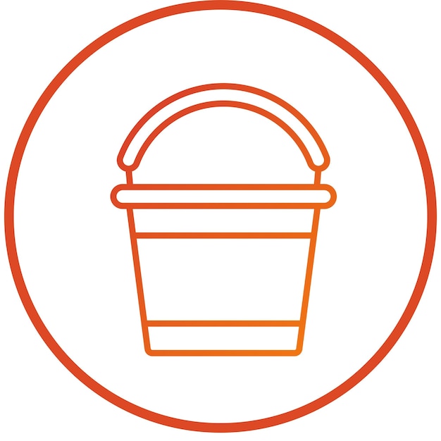 Vectorontwerp Bucket Icon Style