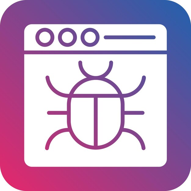 Vectorontwerp Bug Icon Style