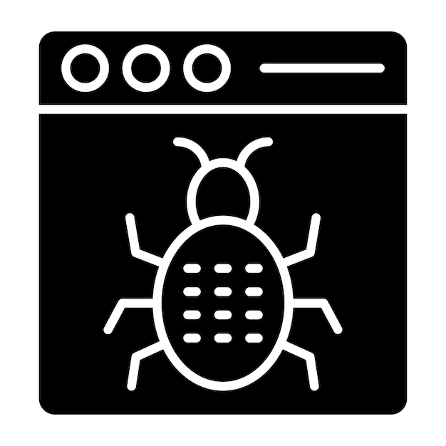 Vectorontwerp Bug Icon Style