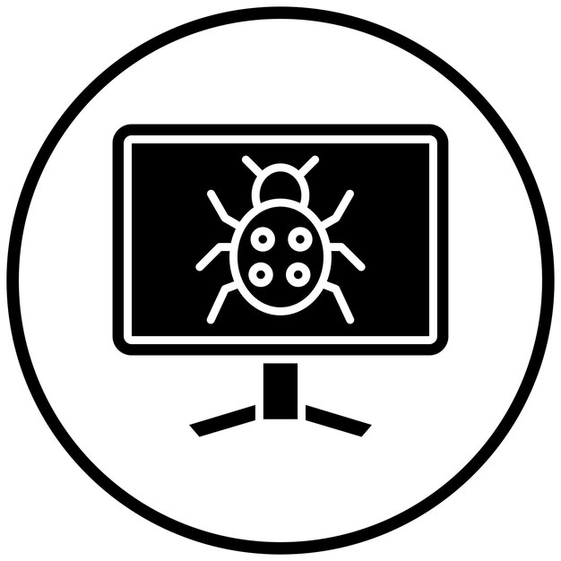 Vectorontwerp Bug Icon Style