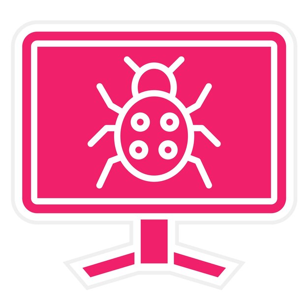 Vectorontwerp Bug Icon Style