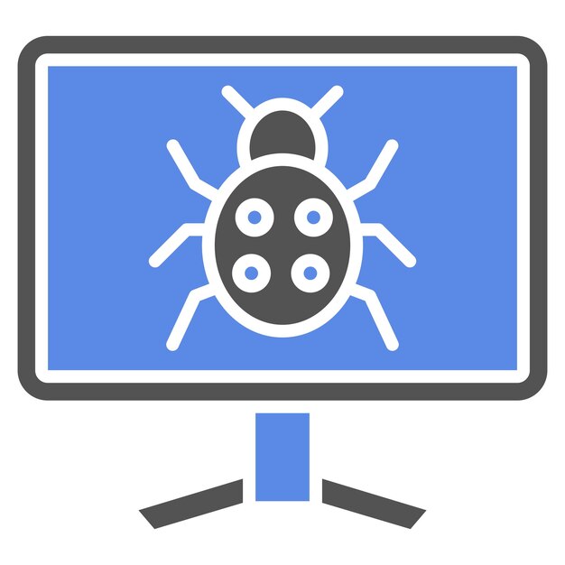Vectorontwerp Bug Icon Style