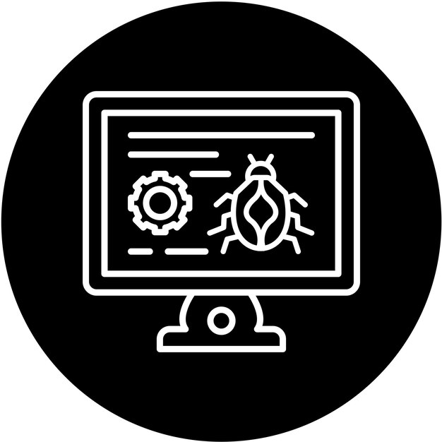Vectorontwerp Bug Icon Style