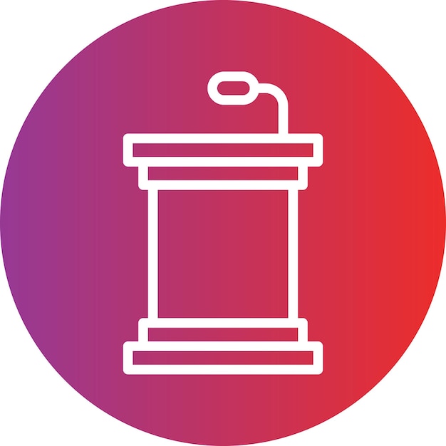 Vectorontwerp Bully Pulpit Icon Style