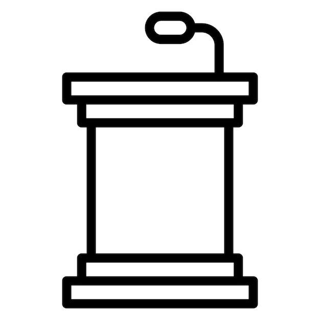 Vectorontwerp Bully Pulpit Icon Style