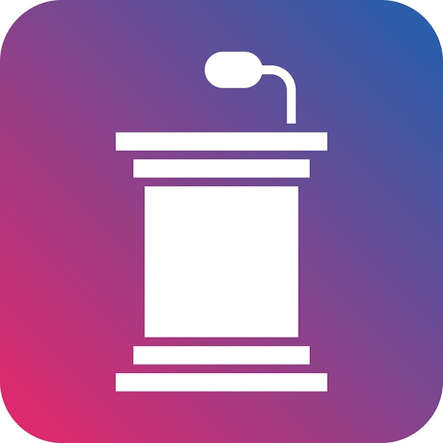 Vectorontwerp Bully Pulpit Icon Style