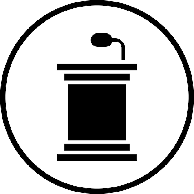 Vectorontwerp Bully Pulpit Icon Style