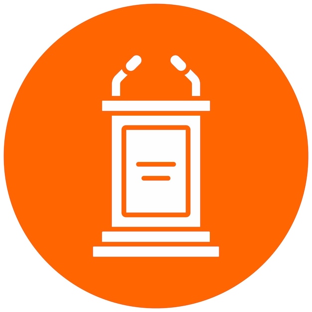 Vectorontwerp Bully Pulpit Icon Style