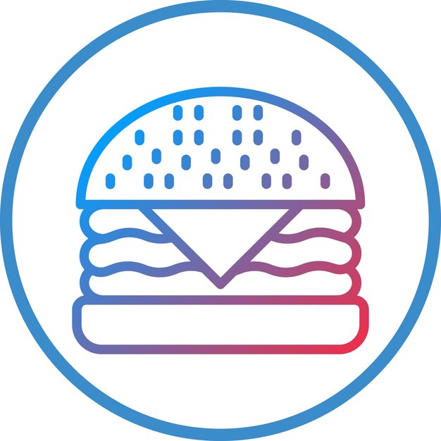 Vectorontwerp Burger Icon Style